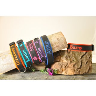 Zug-Stop-Halsband mit Name